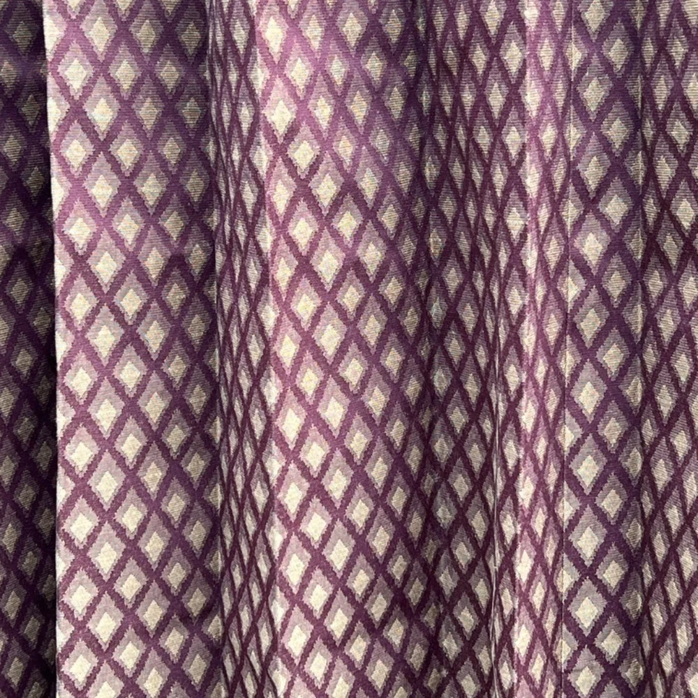 Set of 2 Custom Made Modern Curtain Drapes  High Double Ceiling Lined De…